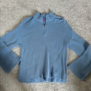 Edikted Blue Ribbed Women's Sweater